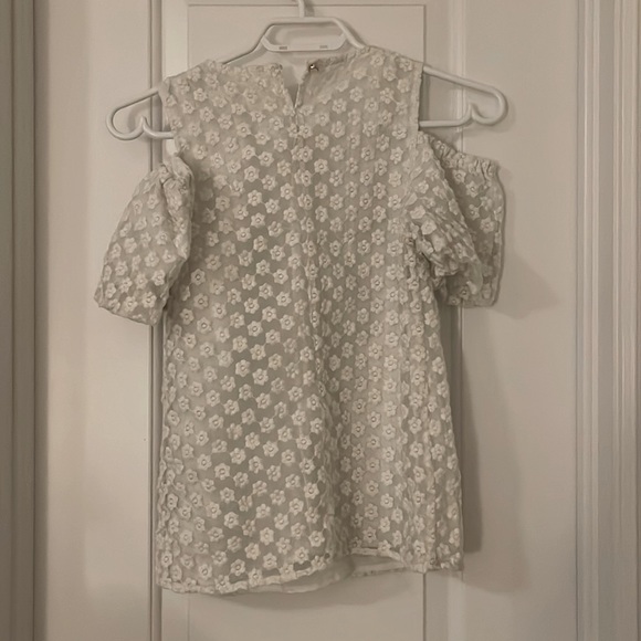 flower pattern off-shoulder top - Picture 2 of 3